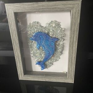 Blue Dolphin Framed Art